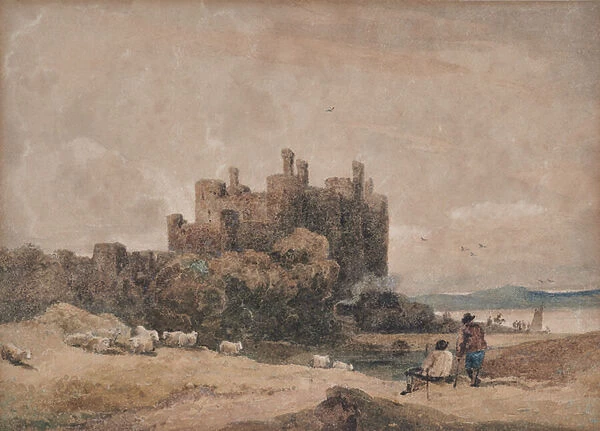 Conway Castle [3], 1800-59 (Watercolour)