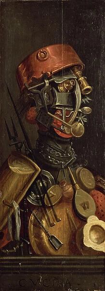 The Cook, after Arcimboldo (oil on panel)