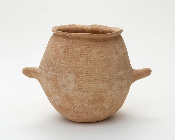 Cooking pot with two handles, c. 4th century (unglazed earthenware)