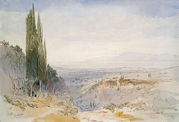 Corfu, Nimphes, 1856 (pen & ink and w  /  c on paper)