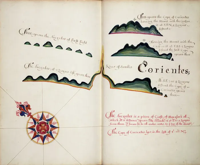 Framed Print : Corientes, 1685 (bound sheet)