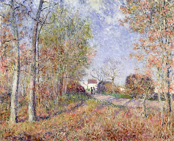 A Corner of the Woods at Sablons, 1883 (oil on canvas)