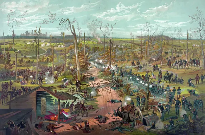 Framed Print : Cornith Road, used to separate the Union Forces under the command of General U.S. Grant