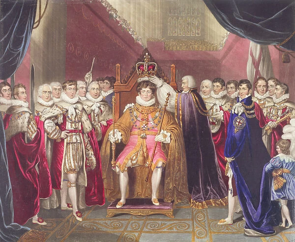 Coronation of George IV, plate from John Whittakers Coronation of George IV