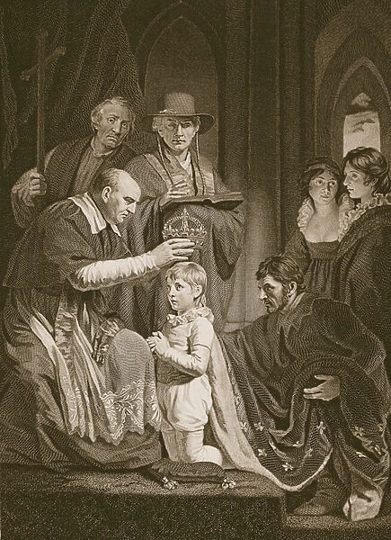 The Coronation of Henry VI, engraved by T. Holloway, illustration from David Hume