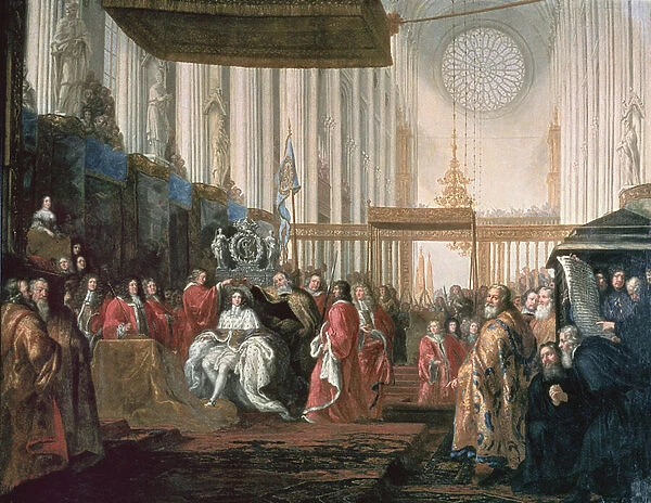 Coronation of Karl XI (1655-97) (oil on canvas)