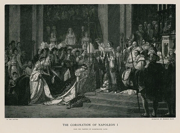 The coronation of Napoleon I (engraving)