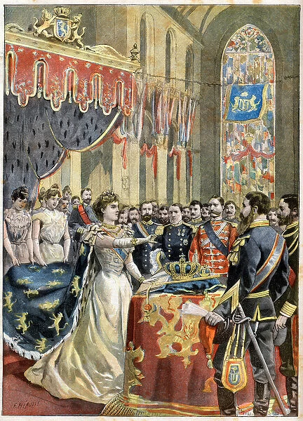 Coronation of Queen Wilhelmina of the Netherlands. Coronation of Queen Wilhelmine of