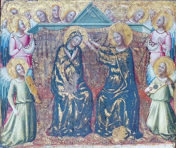 Coronation of the Virgin, 1320-1325 circa, (oil on panel)