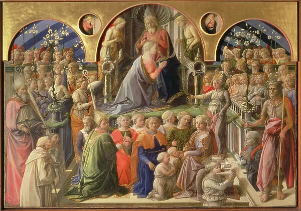 The Coronation of the Virgin, 1441-7 (tempera on panel)