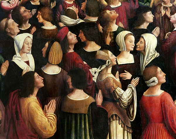 Coronation of the Virgin, 1513 (oil on panel) (detail of 243150)