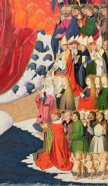 The Coronation of the Virgin, completed 1454 (oil on panel) (detail of 57626)