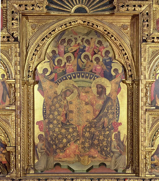 Coronation of the Virgin (detail of the polyptych)