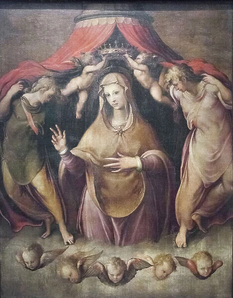 The Coronation of the Virgin (oil on canvas)