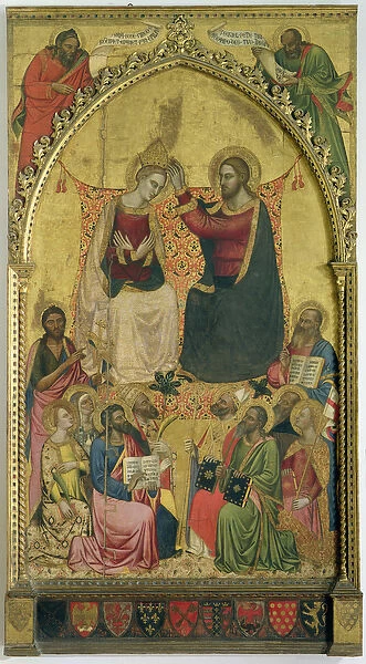 The Coronation of the Virgin with Saints and Prophets, c. 1372 (tempera on panel)