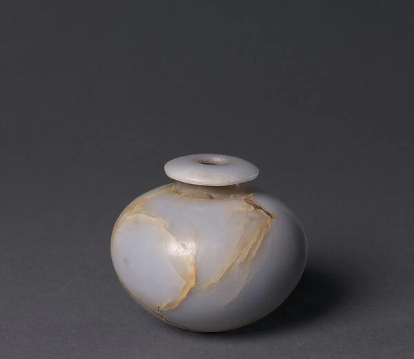 Cosmetic Vessel, c. 1980-1901 BC (anhydrite)