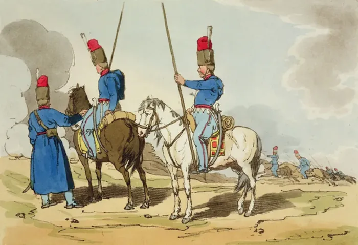 Framed Print : Cossacks, 1803 (etching) Framed Print : Cossacks, 1803 (etching)
