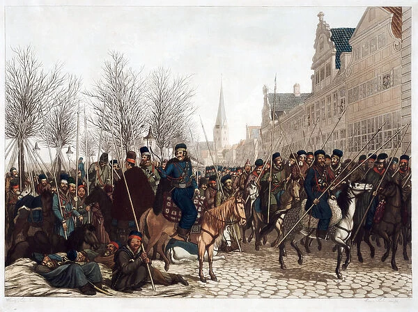 Cossacks in Hamburg, 18 March 1813 - Suhr, Christoph (1771-1842