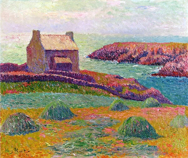A Cottage in Brittany, 1898 (oil on canvas)