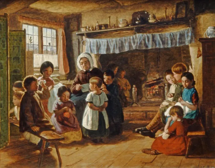 Framed Print : The Cottage School Framed Print : The Cottage School