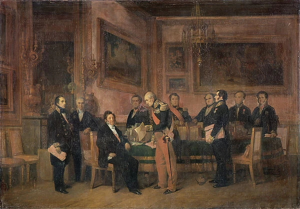 Council of Ministers at the Tuileries Signing the Law of Regency, 15th August 1842