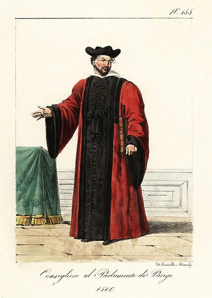 Counsellor to the Parlement of Paris, 1586. 1825 (lithograph)