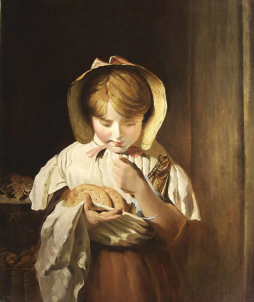 Counting Her Change (oil on canvas)