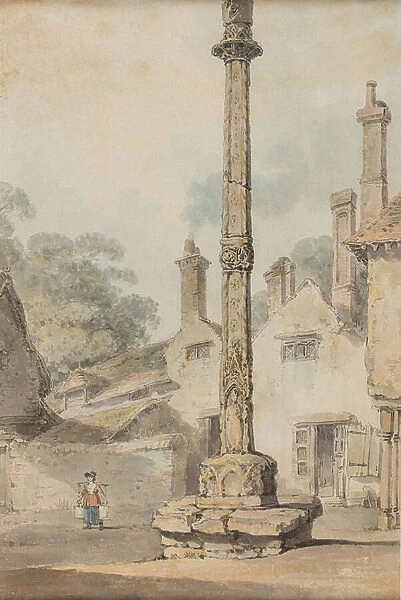 Country Cross, c.1850 (watercolour on paper)