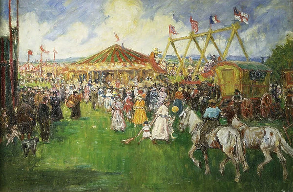 The Country Fair, (oil on canvas)