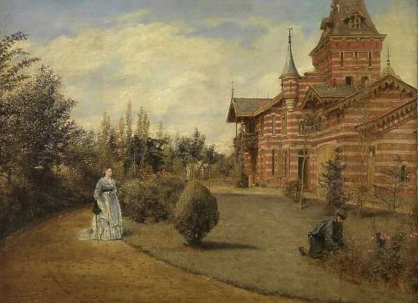 The Country House of Gustave Couteaux (oil on panel)