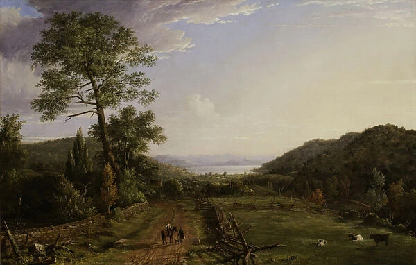 Country Lane to Greenwood Lake, 1846 (oil on canvas)