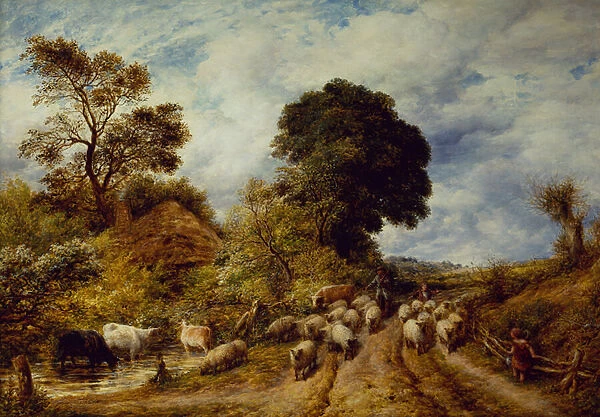 A Country Road, 1864 (oil on canvas)