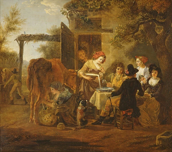 Country Snack (oil on canvas)