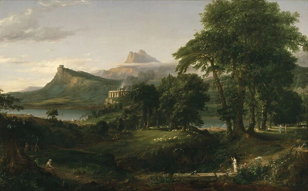 The Course of Empire: The Arcadian or Pastoral State, c. 1836 (oil on canvas)