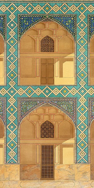 Detail of the Courtyard Arcades in the Medrese-i-Shah-Hussein, Isfahan