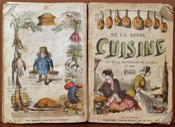 Front cover of the Almanach de la Bonne Cuisine et de la Maitresse de Maison
