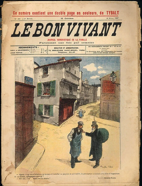 Front cover of the journal 'Le Bon Vivant', Na 388
