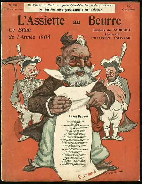 Cover of 'L Assiette au Beurre', number 195, Satirique en Couleurs