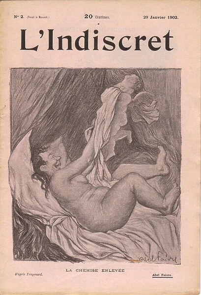 Cover of 'L Indiscret', Satirique en N & B, 1902_1_29: Obeite