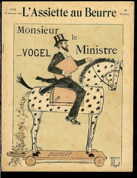 Cover of 'L Plate au beurre', number 85, Satirique en Couleurs