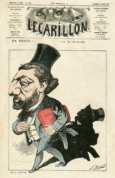 Cover of 'Le Carillon', 1877_6_16 - Illustration by Henri Demare