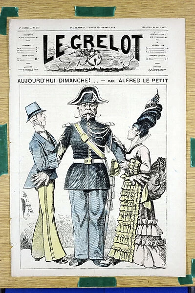 Cover of 'Le Grelot', number 167, Satirique en Couleurs