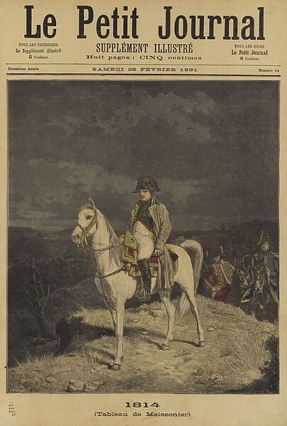 Cover of Le Petit Journal, 28 Febuary 1891 (coloured engraving)