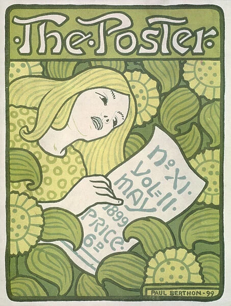 Front cover of The Poster, vol. II, no. 11, May 1899 (colour litho)