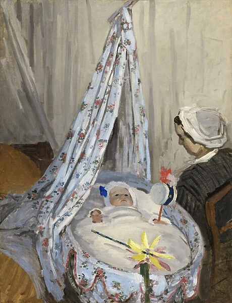 The Cradle, Camille with the Artists Son Jean, 1867 (oil on canvas)