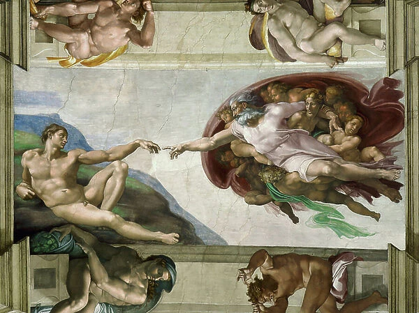 The Creation of Adam, 1508-12 (fresco)