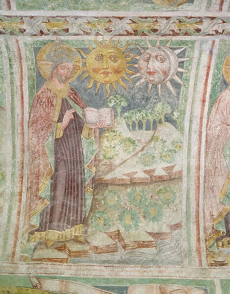 The Creation of the Sun, Moon and Stars, 1490 (fresco)