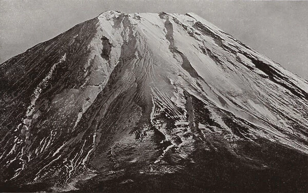 The Crest of Fuji, a Telephotograph from Shoji, 15 Miles (b  /  w photo)