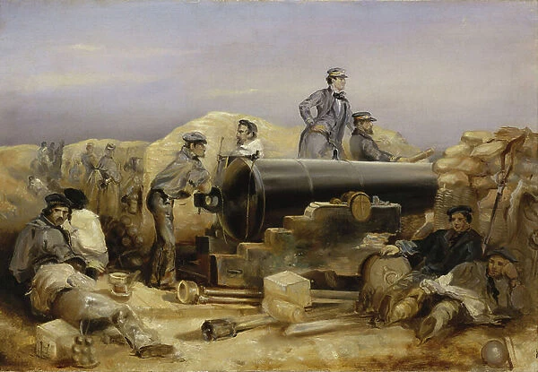 Crimean War (1853-1856): The Diamond Artillery Battery at the Siege of Sevastopol, December 15, 1854