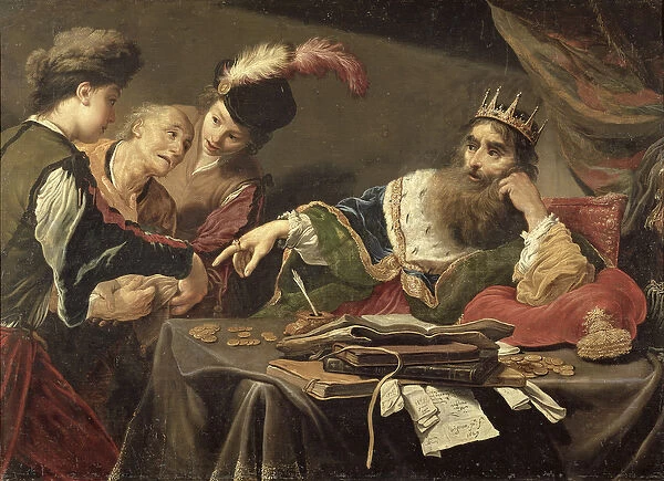 Croesus Receiving a Tribute from a Lydian Peasant, 1629 (oil on canvas)